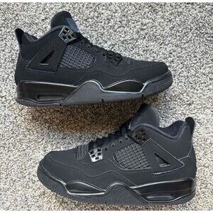 Nike Air Jordan 4 Retro Black Cat Size 5 Youth (Size 6.5 Women's)